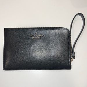 Kate Spade Black Medium Zip Wristlet